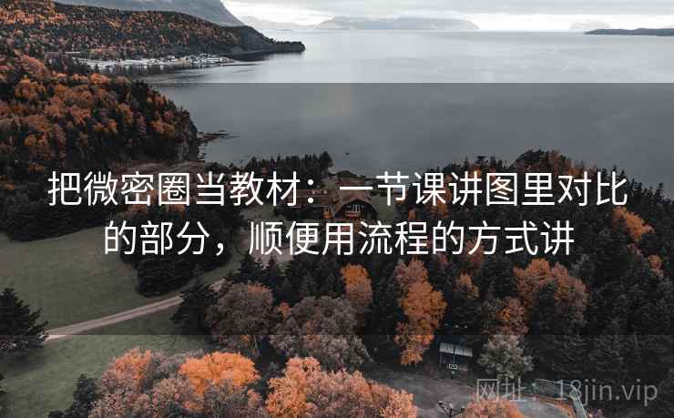 把微密圈当教材：一节课讲图里对比的部分，顺便用流程的方式讲